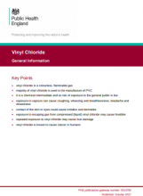 Vinyl chloride: general information
